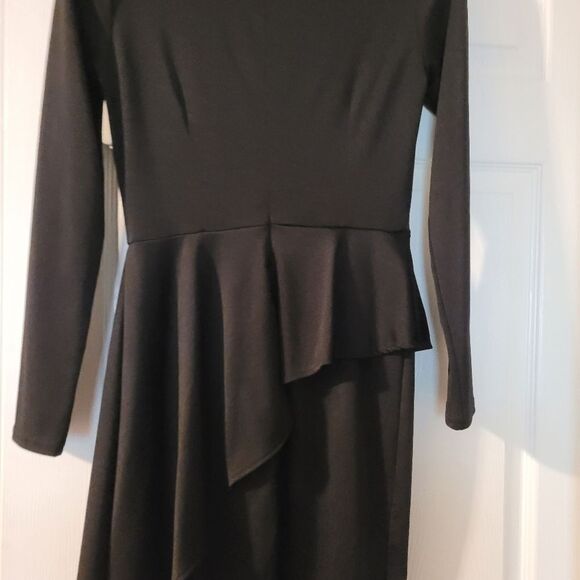 Amazon- Mavis Levan Elegant Black Asymmetrical Dress - Picture 5 of 6